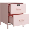 Metal Side Table/ Lockable Storage Cabinet