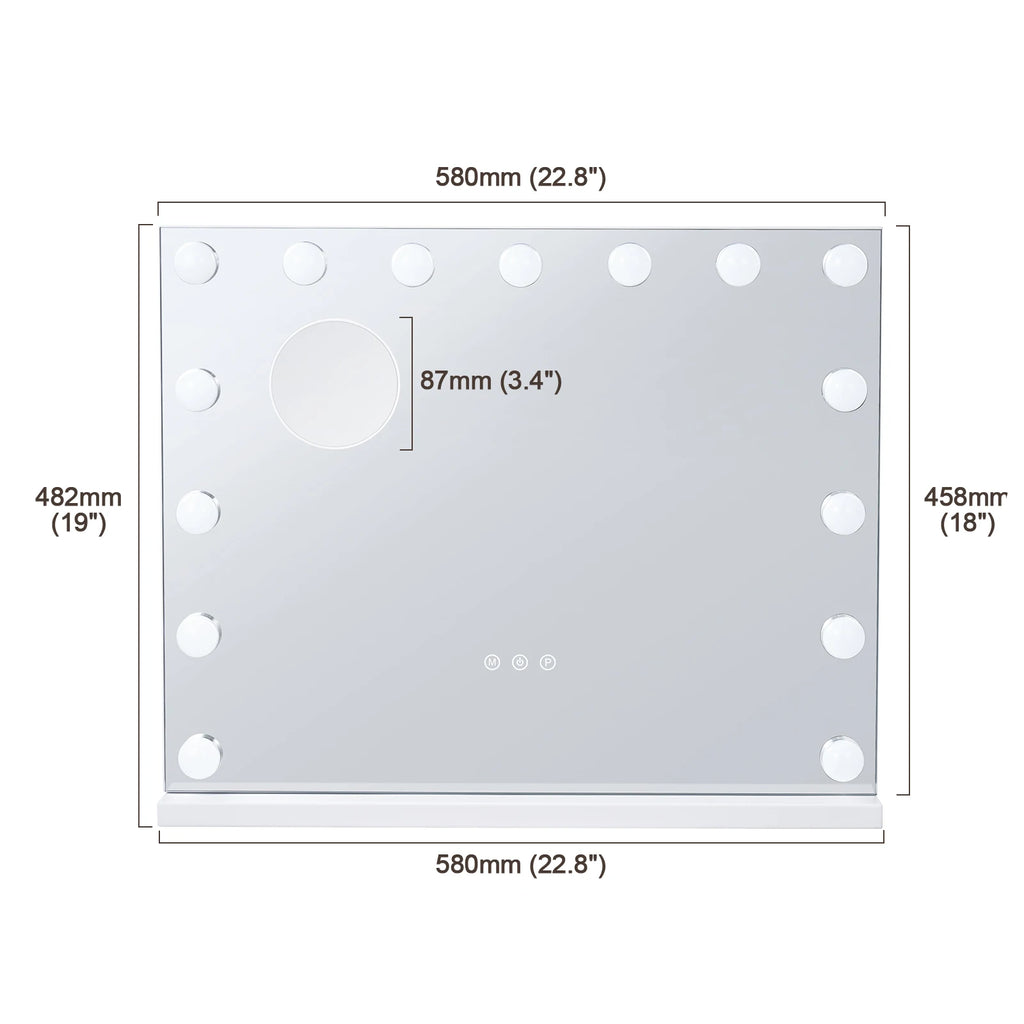Vanity Mirror w/ LED Lights 5X Magnification
