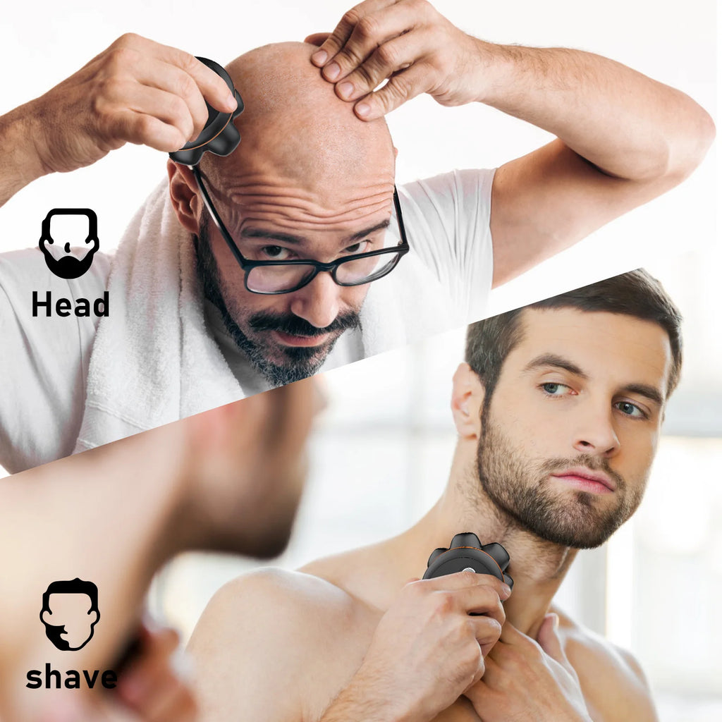 Electric Head Shaver & Magnetic Razor
