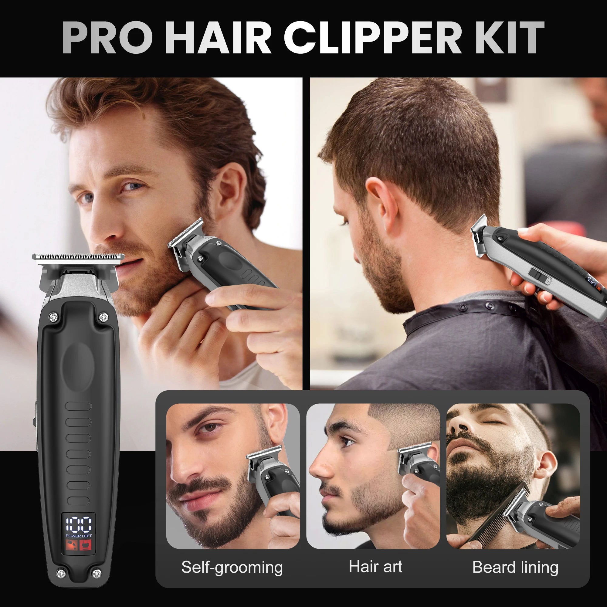 Professional Mens Shaver & Hair Clippers