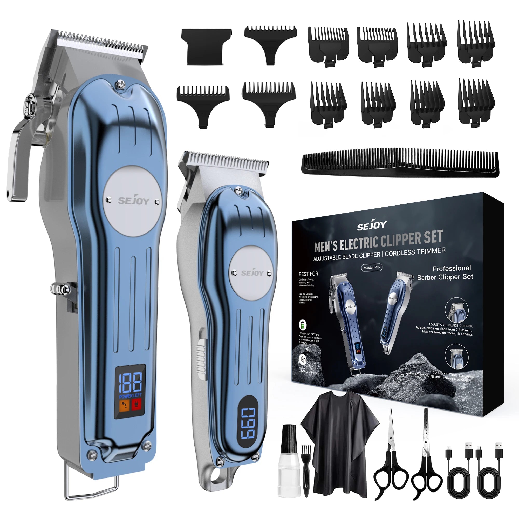 Professional Electric Hair Trimmer Combo Kits For Men