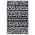 Boho Reversible Plastic Straw Area Rug