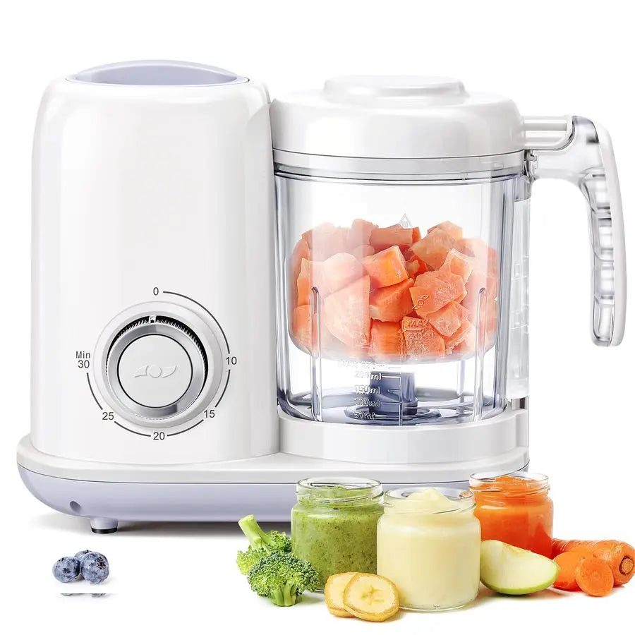 Food Maker - 4 in 1 Processor, Steamer,, Blender, Puree