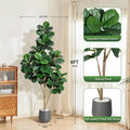 Fiddle Leaf Fig Tree Artificial w/Leaves