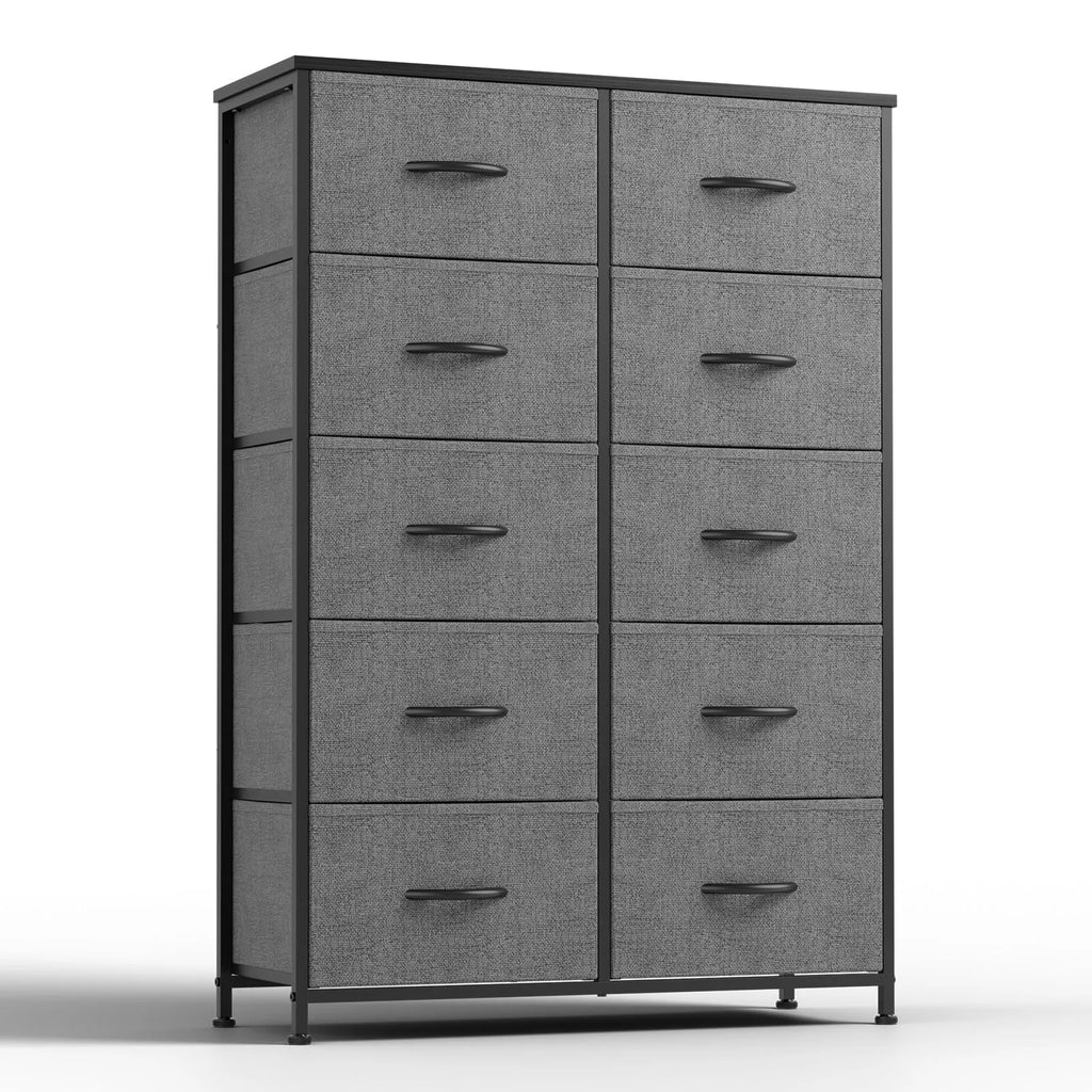 Storage Display Cabinet w/10 Fabric Drawers