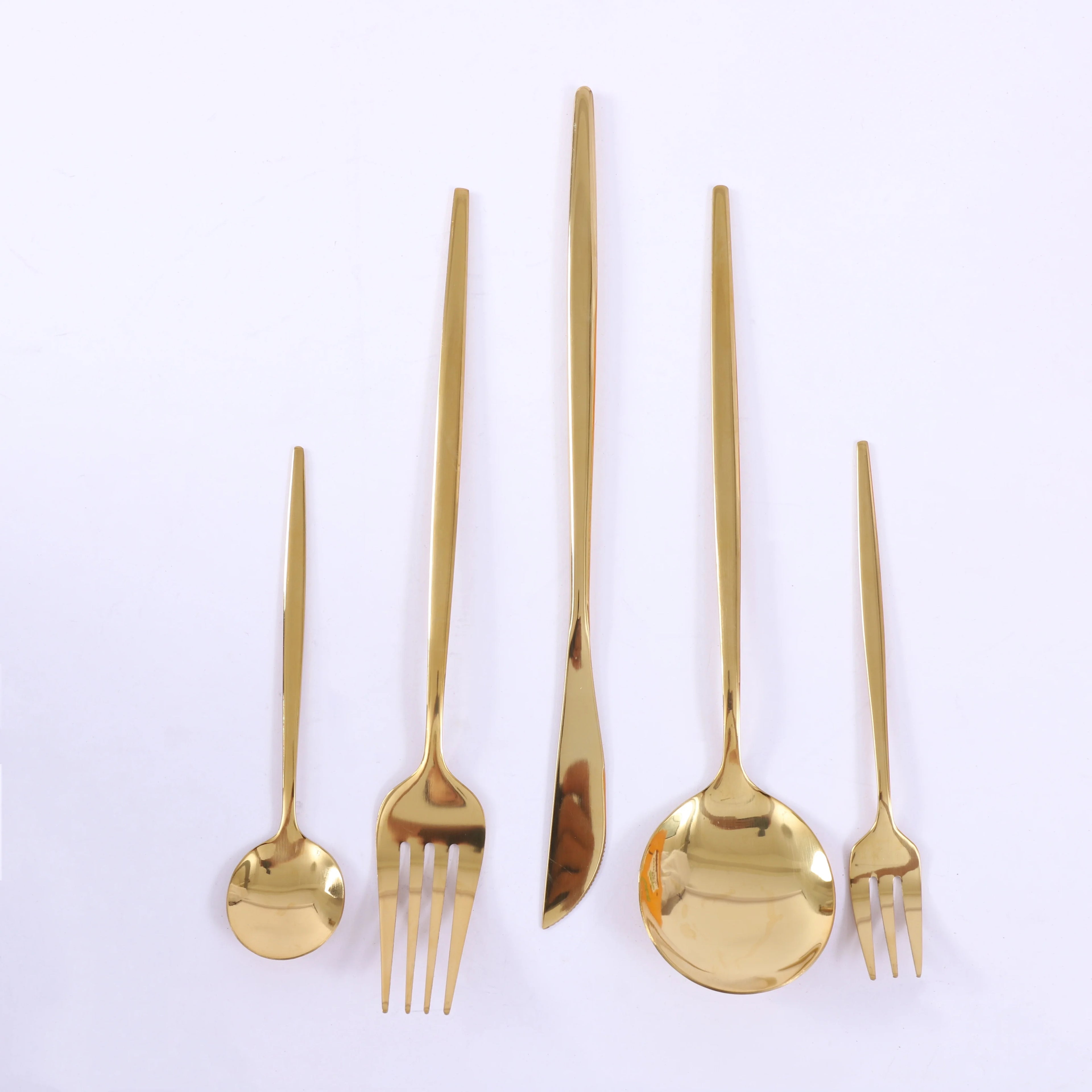 Gold Stainless Steel Silverware - 90 pcs Cutlery