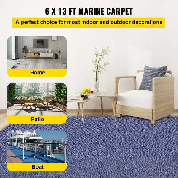 Deep Blue Marine Waterproof Carpet
