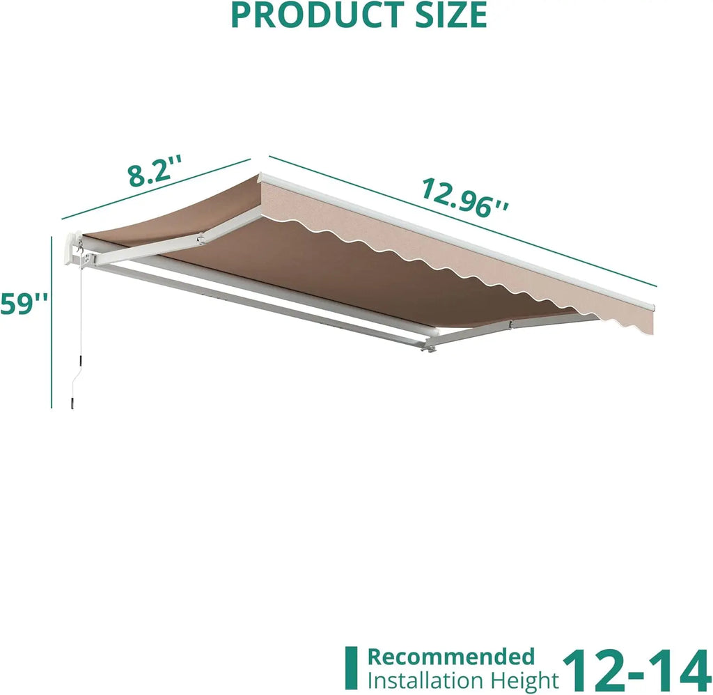 Retractable Awning/Sun Shade Shelter Cover