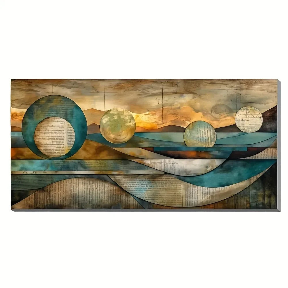 Art Deco Modern Contemporary Canvas Wall Art Framed