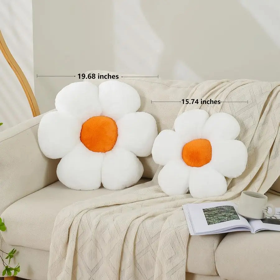 Cute Daisy Flower Shaped Throw Pillow Seating Cushions