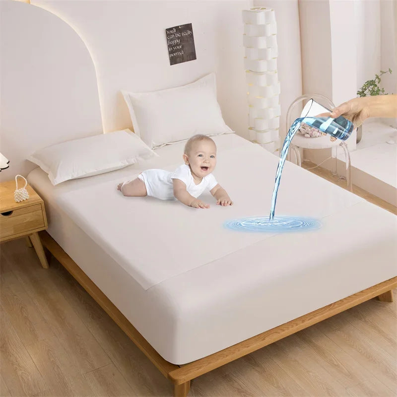 Waterproof Flat Bed Sheet Mattress Cover