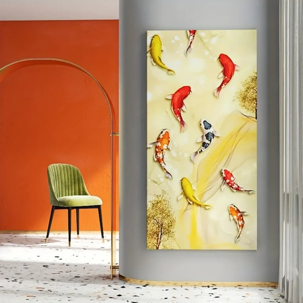 Vibrant Koi Fish Canvas Wall Art