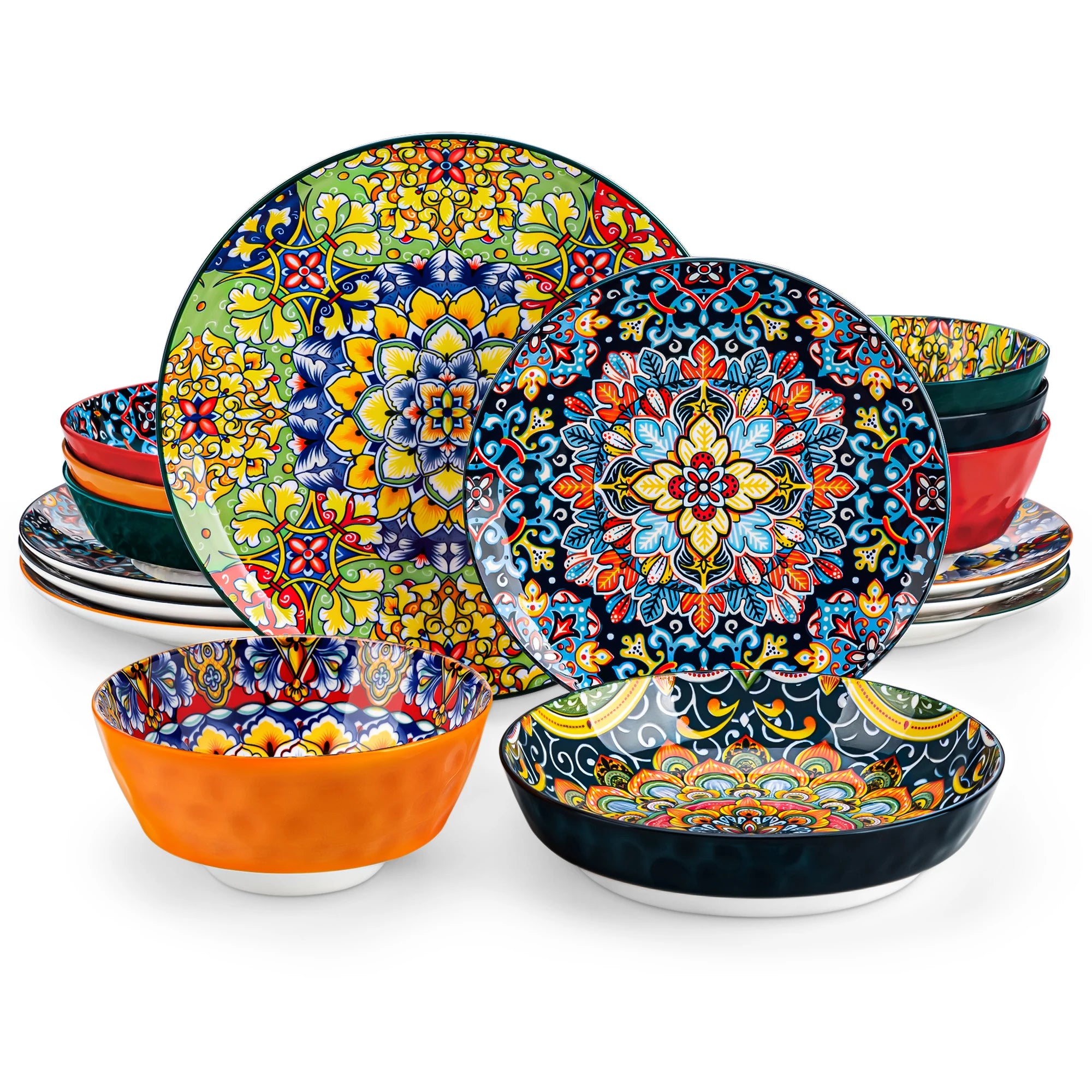 Bohemian Style Ceramic Dinnerware Set