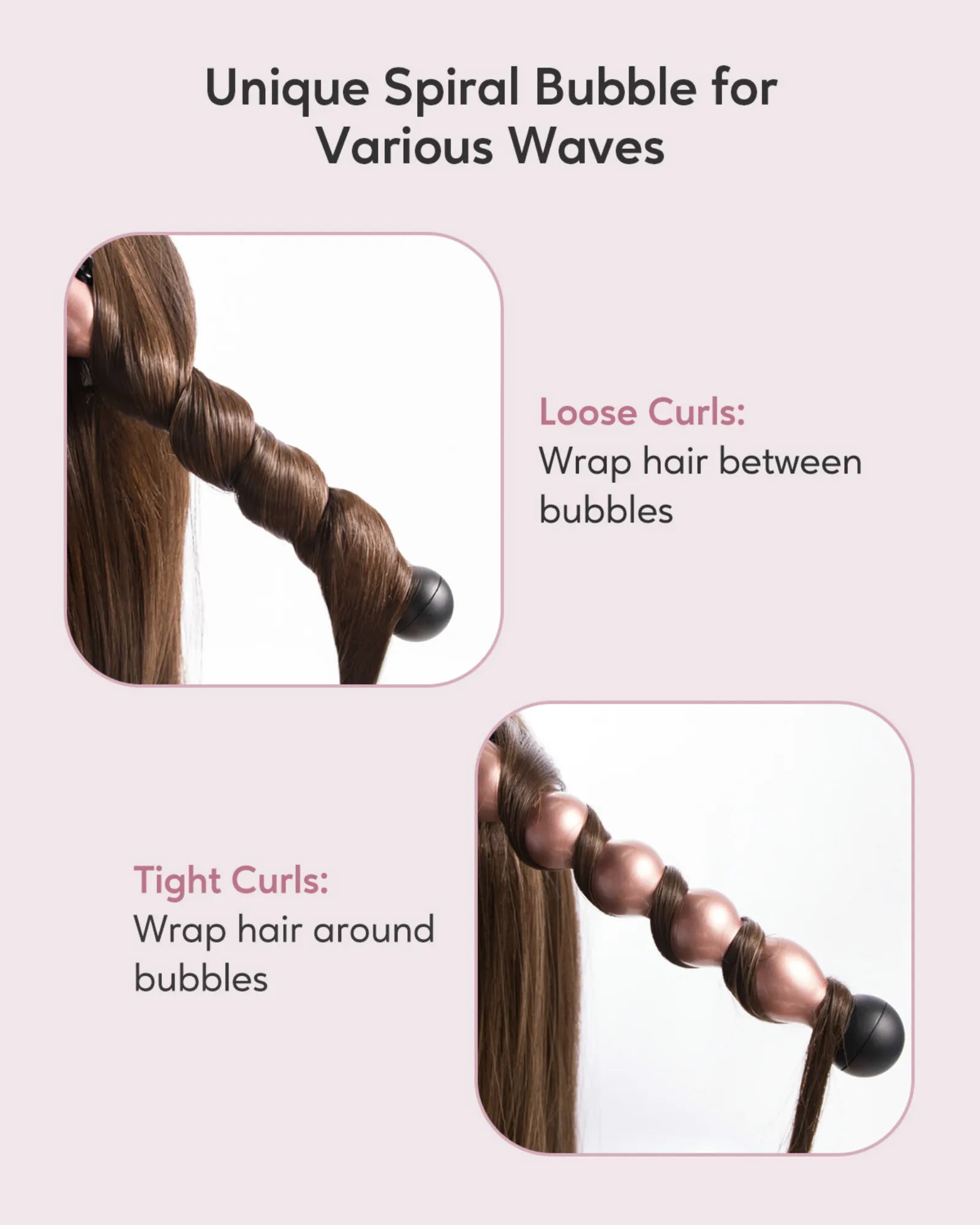Professional Electric Ceramic Curling Iron w/5-in-1 Tools