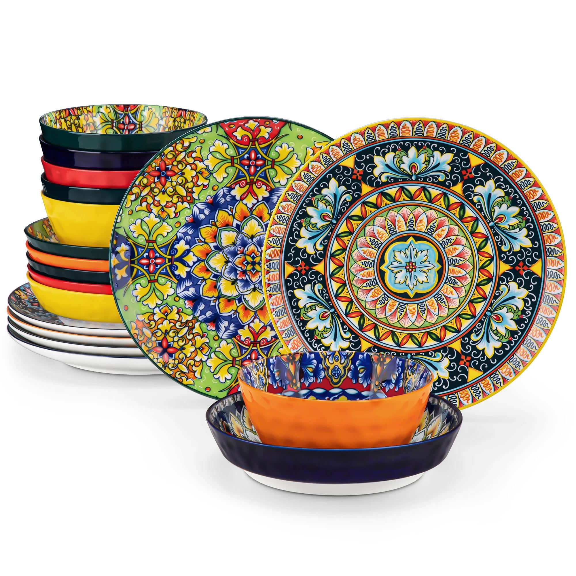 Bohemian Style Ceramic Dinnerware Set