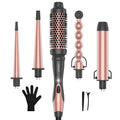 Professional Electric Ceramic Curling Iron w/5-in-1 Tools