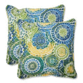 Blue Omnia Lagoon Throw Pillows 18.5 x 18.5 -2 Pack