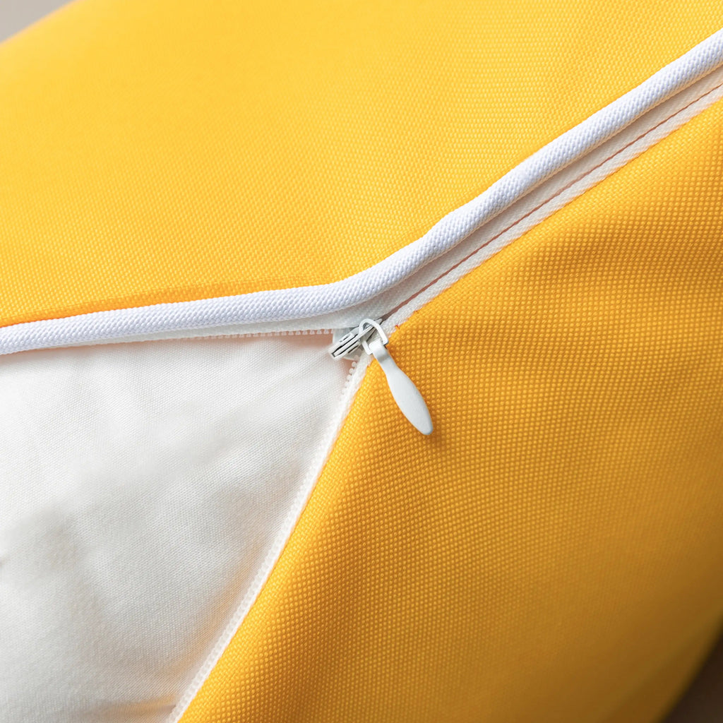 Yellow Waterproof Throw Pillows -18" x 18", 2 Pack