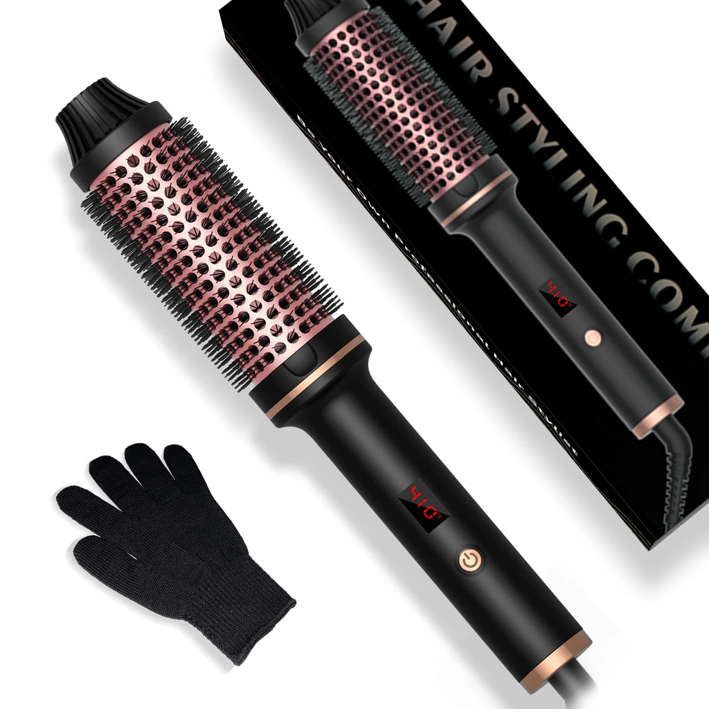 Thermal Hot Hair Curling Brush Iron