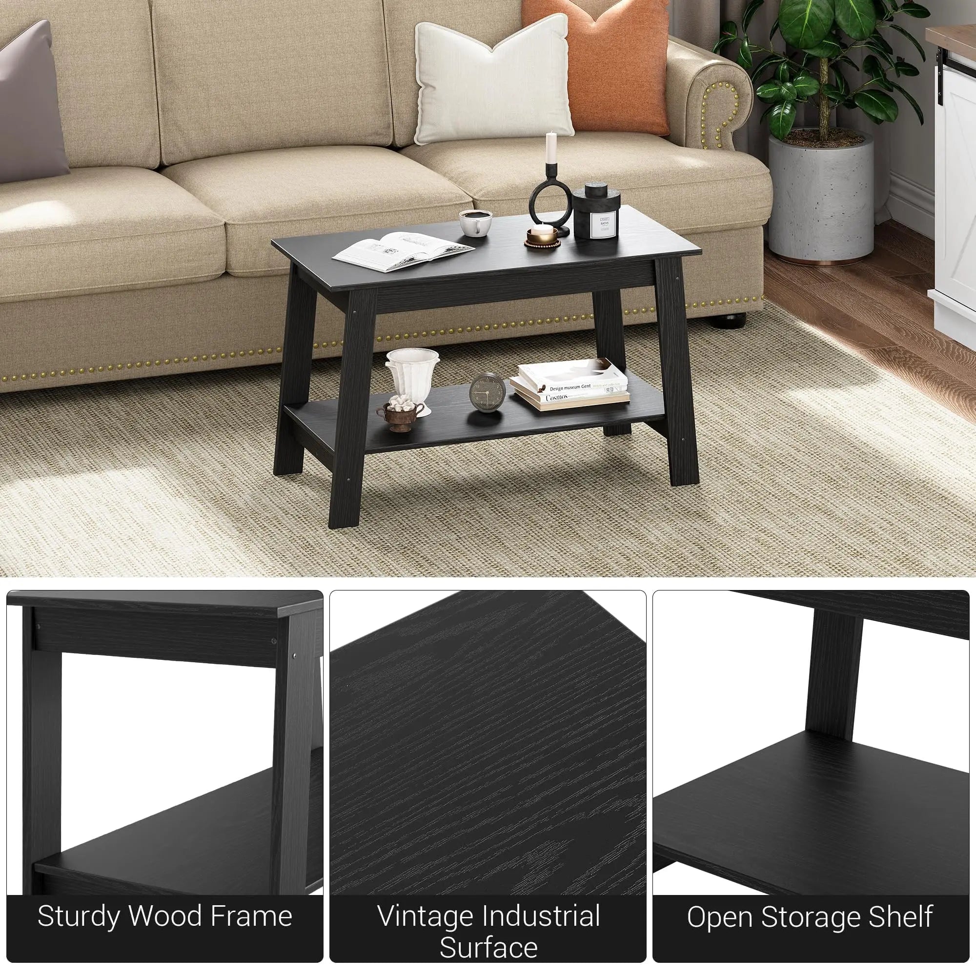 Modern 2-Tier Coffee Table