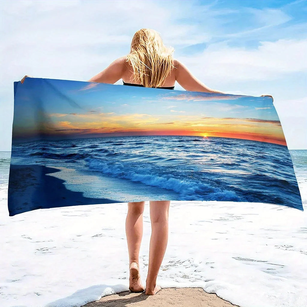 Ocean Sunset Beach Towel