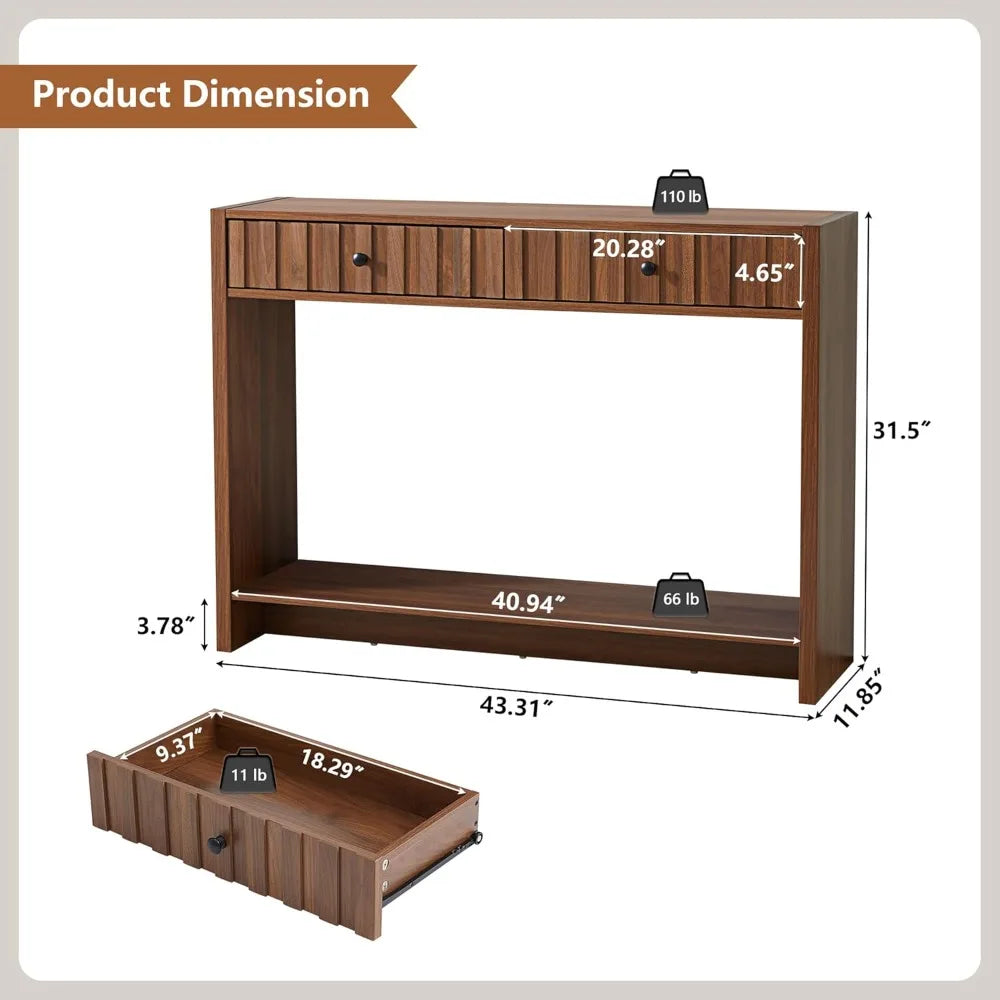 Mid-Century Style Sofa Table/Entryway Console
