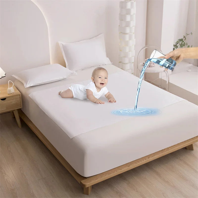 Waterproof Flat Bed Sheet Mattress Cover
