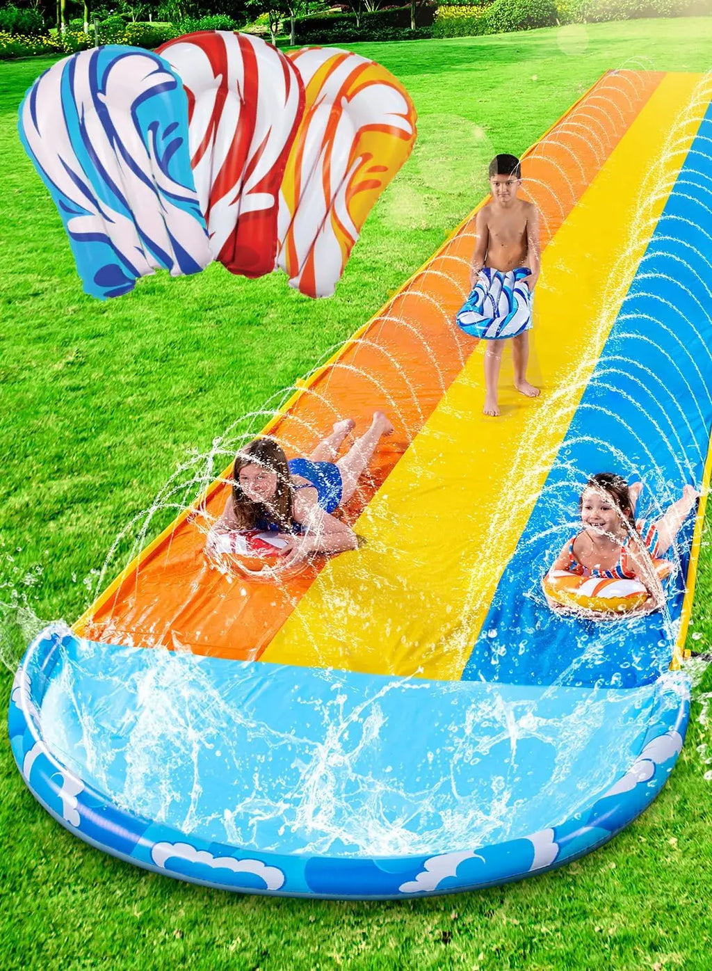 Triple Water Slip & Slide