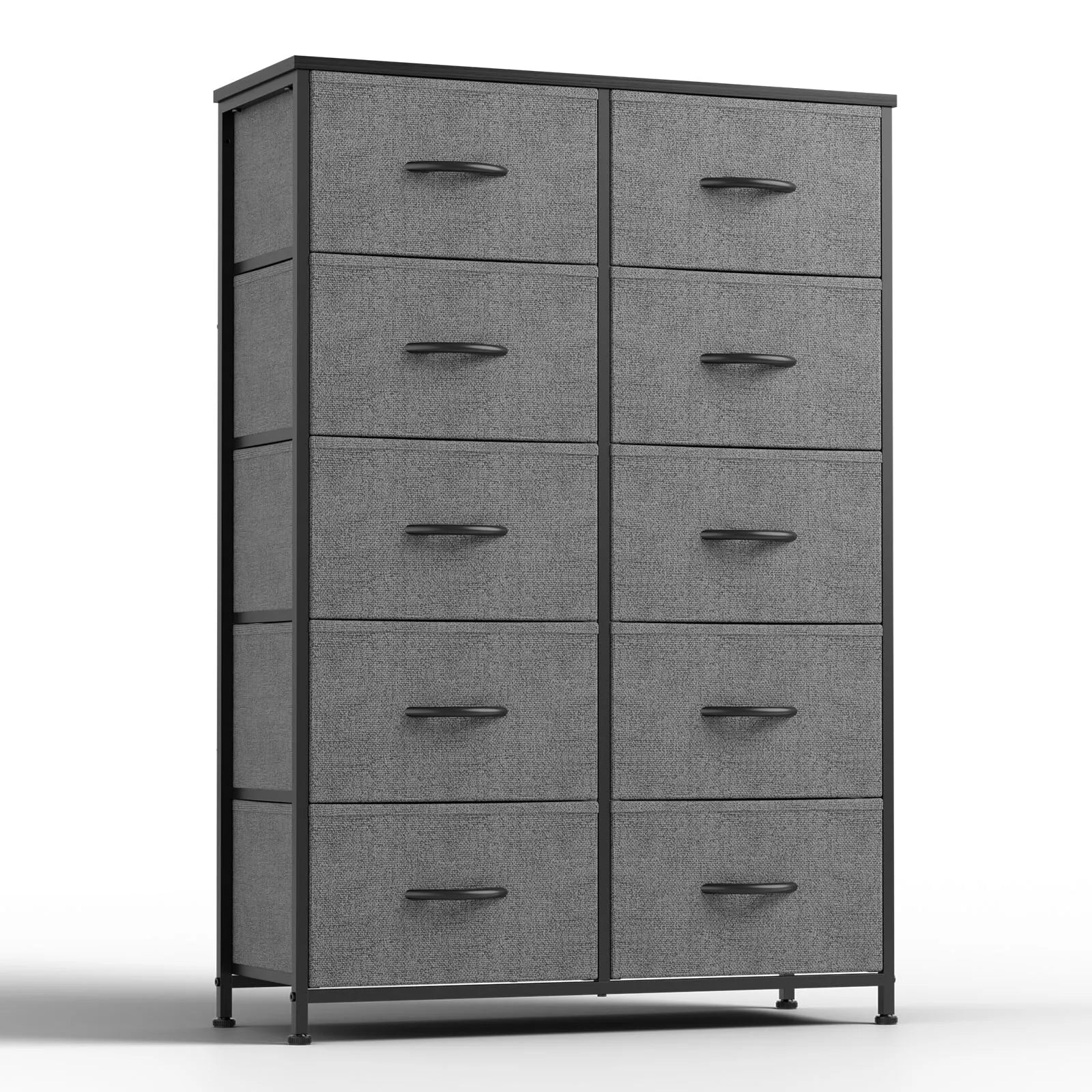 Storage Display Cabinet w/10 Fabric Drawers