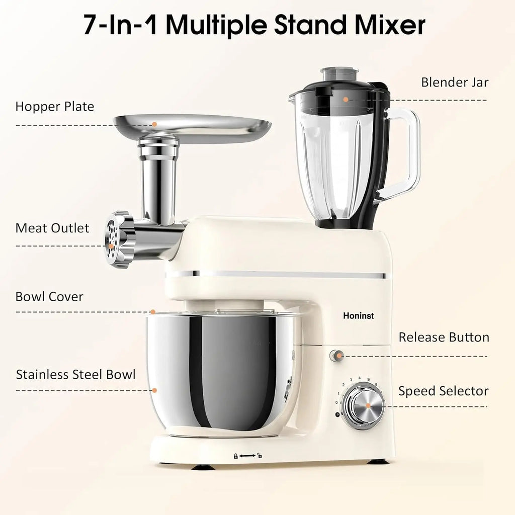 7-IN-1 Electric Kitchen Mixer w/Blender
